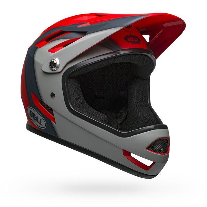 Bell Sanction Full Face Helmet (Matte Crimson/Slate/Dark Grey)