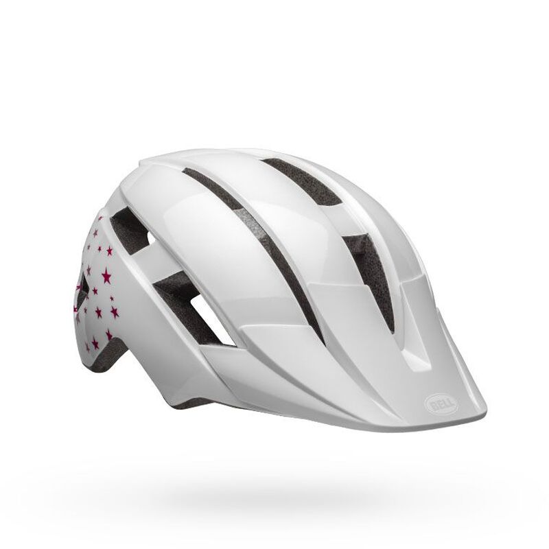 Bell Sidetrack II Road Cycling Helmet (White Stars)