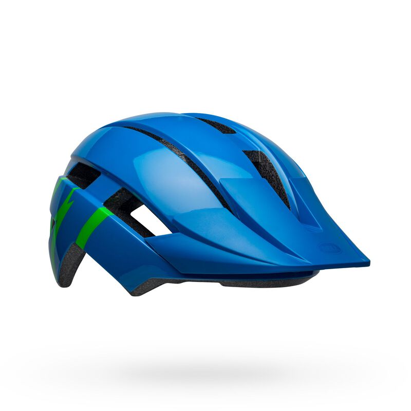 Bell Sidetrack II MTB Cycling Helmet (Strike Gloss Blue/Green)