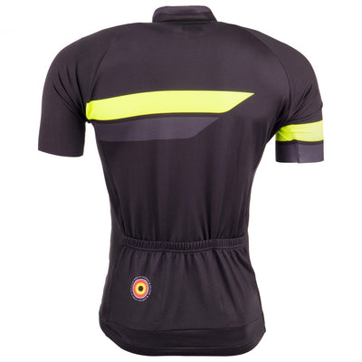 Bioracer Team 2.0 Mens Cycling Jersey (Black/Fluo Yellow)