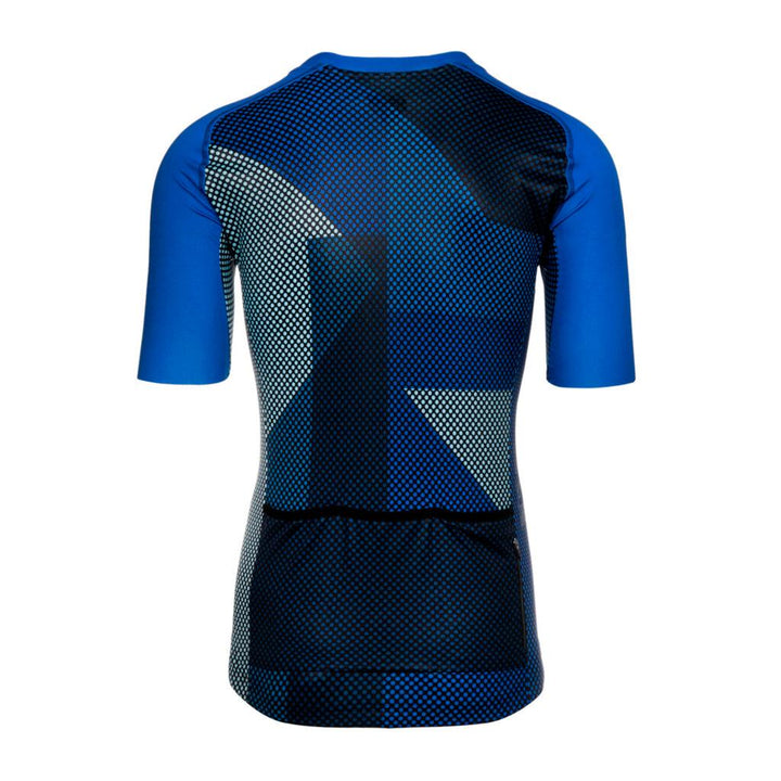 Bioracer Spitfire Blitzz Mens Cycling Jersey (Blue) - BUMSONTHESADDLE