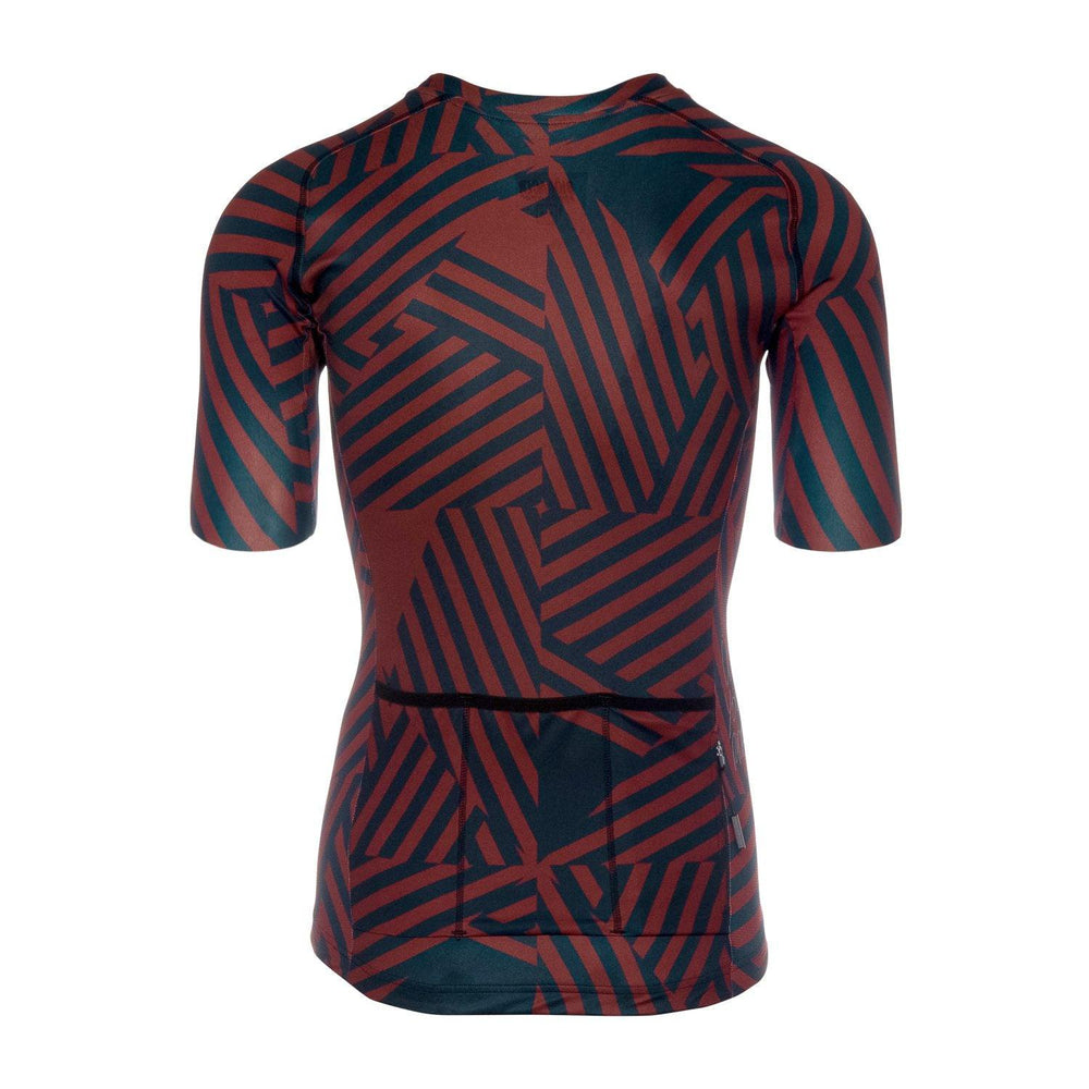 Bioracer Spitfire Mens Cycling Jersey (Don Dazzle/Navy Bordeaux) - BUMSONTHESADDLE
