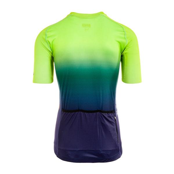 Bioracer Spitfire Mens Cycling Jersey (Jupiter Sunset Green) - BUMSONTHESADDLE