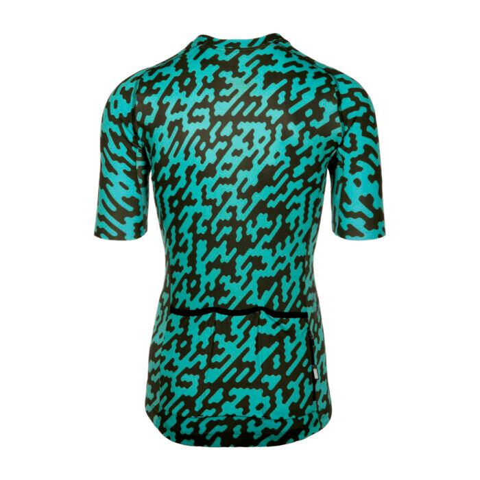 Bioracer Spitfire Noise Mens Cycling Jersey (Green) - BUMSONTHESADDLE