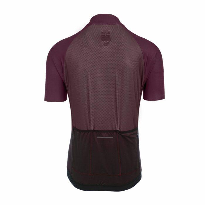 Bioracer Sprinter Coldblack Mens Cycling Jersey (Light Bordeaux) - BUMSONTHESADDLE