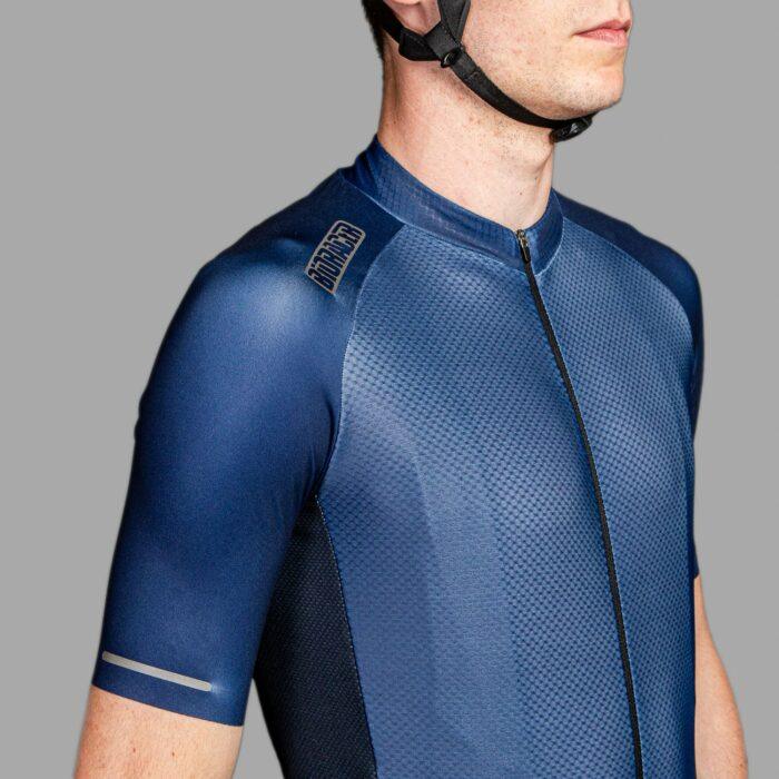 Bioracer Sprinter Coldblack Mens Cycling Jersey (Light Navy) - BUMSONTHESADDLE