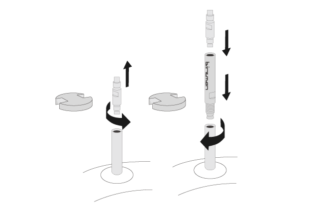 Birzman Valve Extender II 40mm with Tool (2 pcs) - BUMSONTHESADDLE