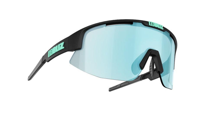 Bliz Matrix Small Sport Sunglasses (Smoke Ice Blue/Matte Black) - BUMSONTHESADDLE