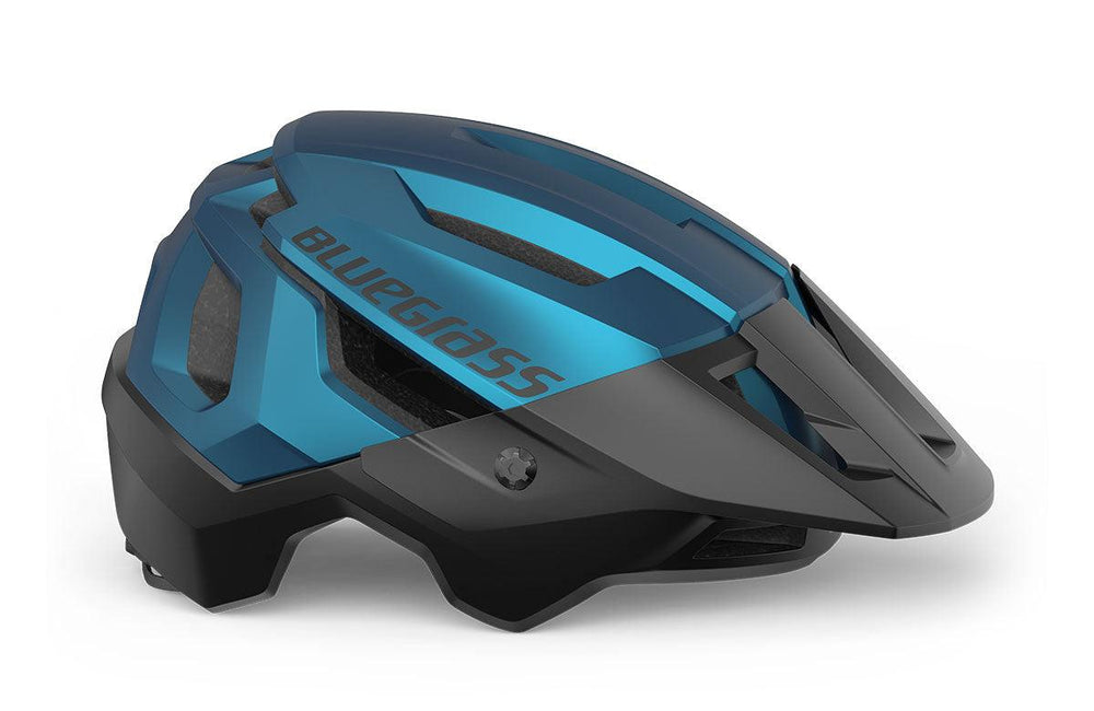 Bluegrass Rouge MTB Cycling Helmet (Blue Metallic/Matt) - BUMSONTHESADDLE