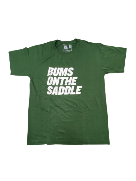 BUMSONTHESADDLE T-shirt (Green/White)