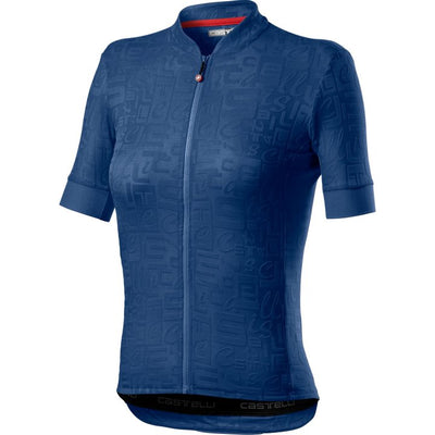 Castelli Promessa Jacquard Womens Cycling Jersey (Agate Blue)