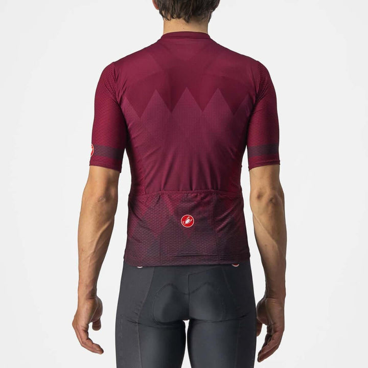 Castelli A Tutta Mens Cycling Jersey (Bordeaux) - BUMSONTHESADDLE