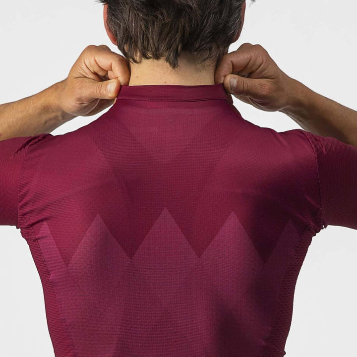 Castelli A Tutta Mens Cycling Jersey (Bordeaux) - BUMSONTHESADDLE