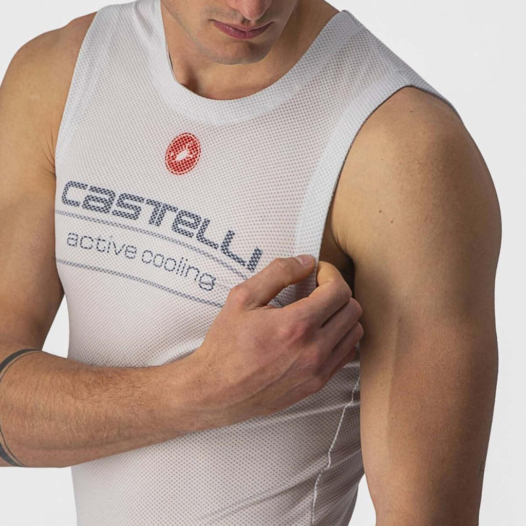 Castelli Active Cooling Sleeveless Baselayer (Silver Gray) - BUMSONTHESADDLE