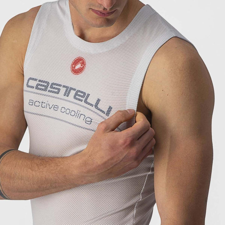 Castelli Active Cooling Sleeveless Baselayer (Silver Gray) - BUMSONTHESADDLE