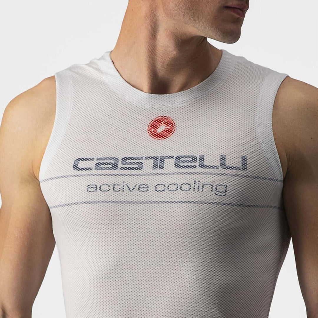 Castelli Active Cooling Sleeveless Baselayer (Silver Gray) - BUMSONTHESADDLE