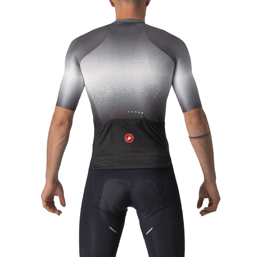 Castelli Aero Race 6.0 Mens Cycling Jersey (Light Black/Dark Gray) - BUMSONTHESADDLE