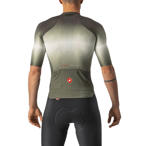 Castelli Aero Race 6.0 Mens Cycling Jersey (Military Green/Light Black) - BUMSONTHESADDLE