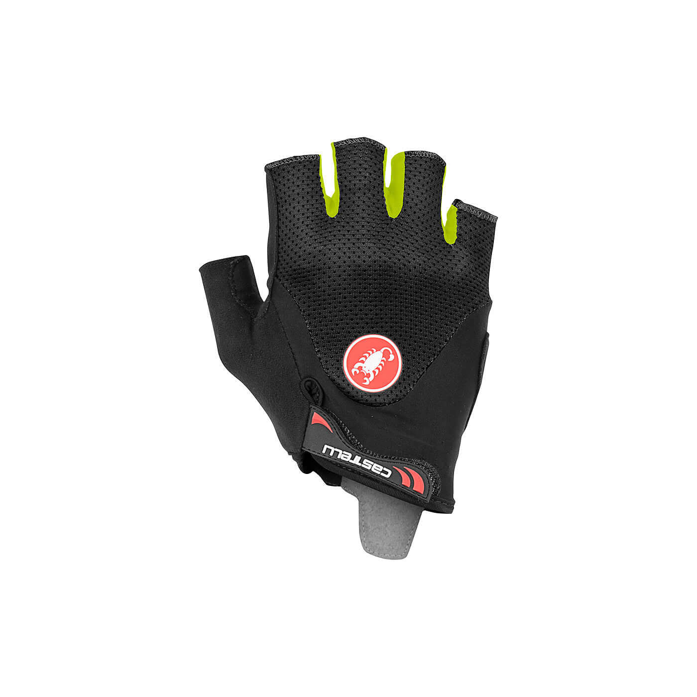 Castelli Arenberg Gel 2 Mens Cycling Gloves (Black Yellow Fluo)