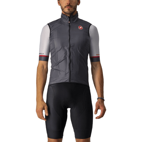 Castelli Aria Mens Cycling Jacket (Dark Gray) - BUMSONTHESADDLE