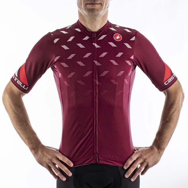 Castelli Avanti Mens Cycling Jersey (Bordeaux) - BUMSONTHESADDLE
