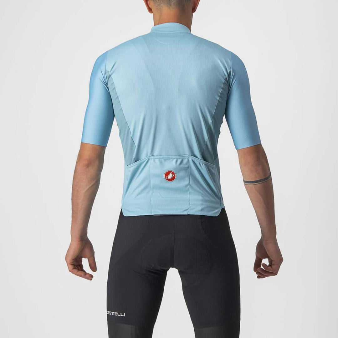 Castelli Bagarre Mens Cycling Jersey (Celeste/Savile Blue) - BUMSONTHESADDLE