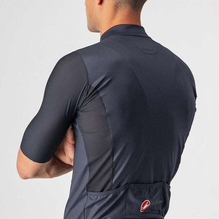 Castelli Bagarre Mens Cycling Jersey (Light Black/Black) - BUMSONTHESADDLE