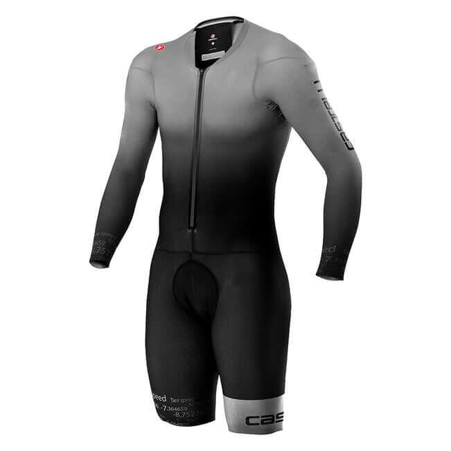 Castelli Body Paint 4X Speed Suit (Silver Gray/Black) - BUMSONTHESADDLE