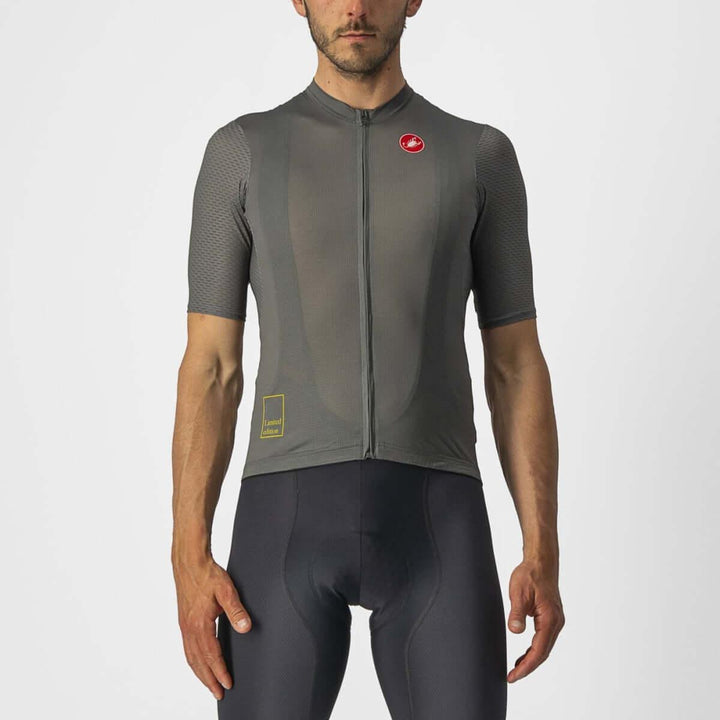 Castelli Breathe Attack Mens Cycling Jersey (Forest Gray) - BUMSONTHESADDLE