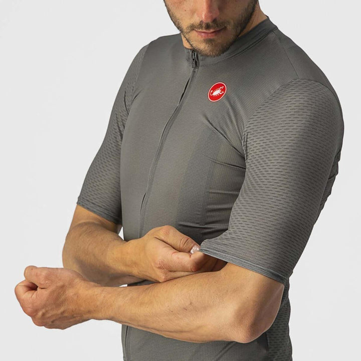 Castelli Breathe Attack Mens Cycling Jersey (Forest Gray) - BUMSONTHESADDLE