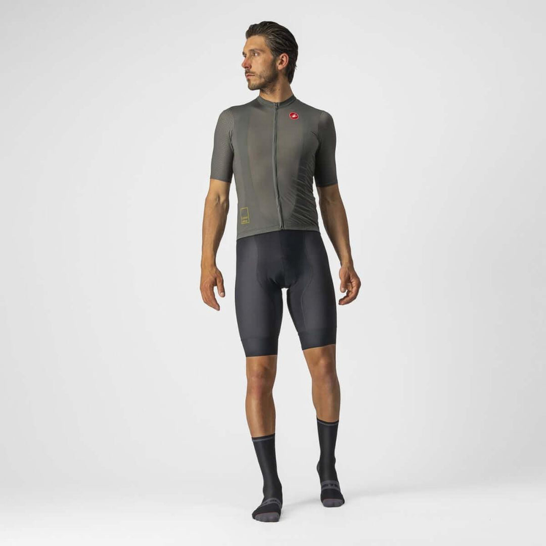 Castelli Breathe Attack Mens Cycling Jersey (Forest Gray) - BUMSONTHESADDLE