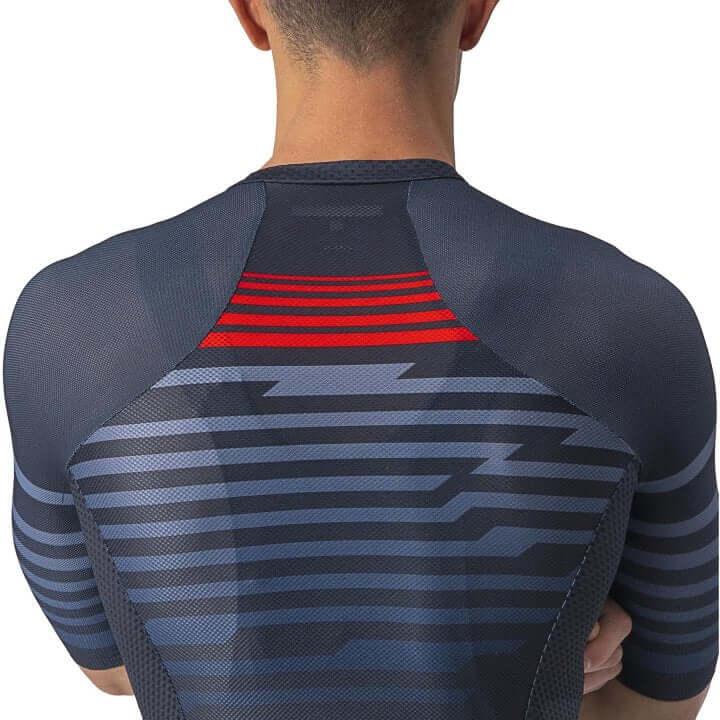 Castelli Climbers 3.0 Mens Cycling Jersey (Savile Blue/Red) - BUMSONTHESADDLE