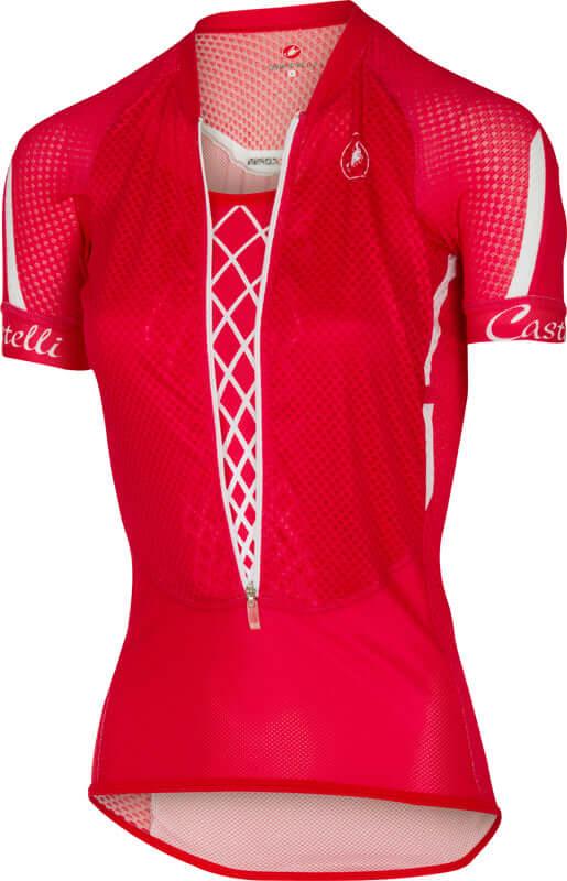 Castelli Climbers Womens Cycling Jersey (Red/White/Black) - BUMSONTHESADDLE