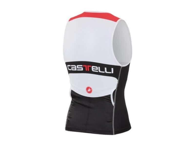 Castelli Core Tri Top (Black/White/Red) - BUMSONTHESADDLE