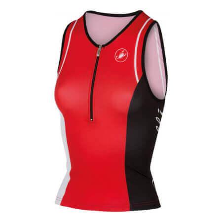 Castelli Women's Core W Tri Singlet (Red/White)