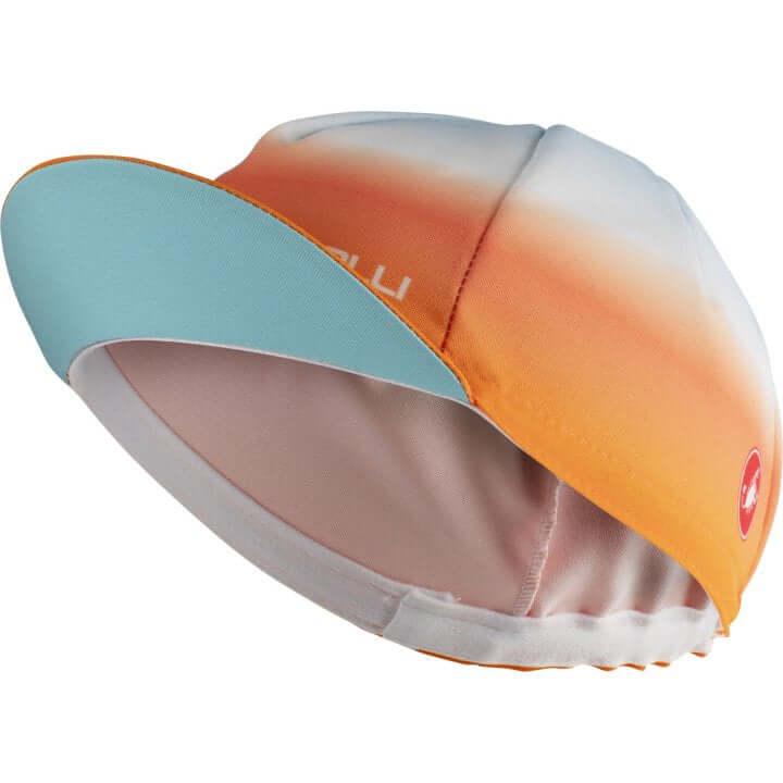 Castelli Dolce Cap (Skylight/Pop Orange) - BUMSONTHESADDLE