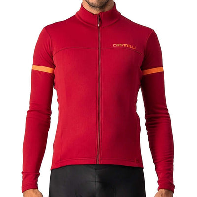 Castelli Fondo 2 Mens Cycling Jersey (Pro Red/Orange Reflex)