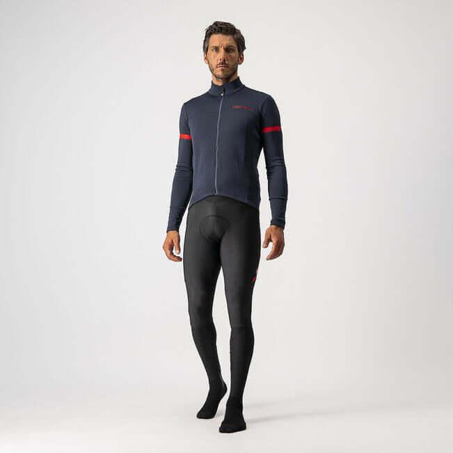 Castelli Fondo 2 Jersey (Savile Blue/Red Reflex) - BUMSONTHESADDLE