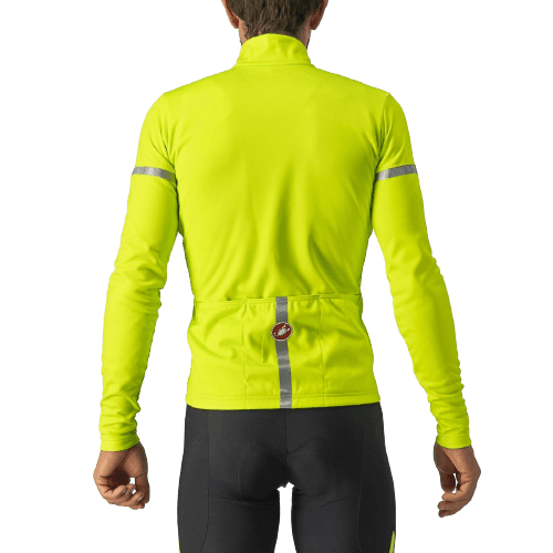 Castelli Fondo 2 Mens Cycling Jersey (Electric Lime/Silver Reflex) - BUMSONTHESADDLE