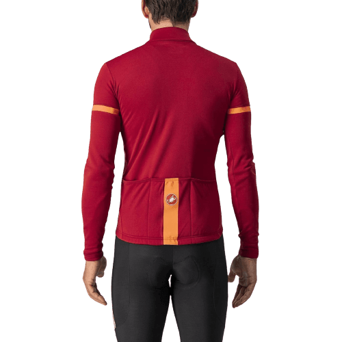 Castelli Fondo 2 Mens Cycling Jersey (Pro Red/Orange Reflex) - BUMSONTHESADDLE