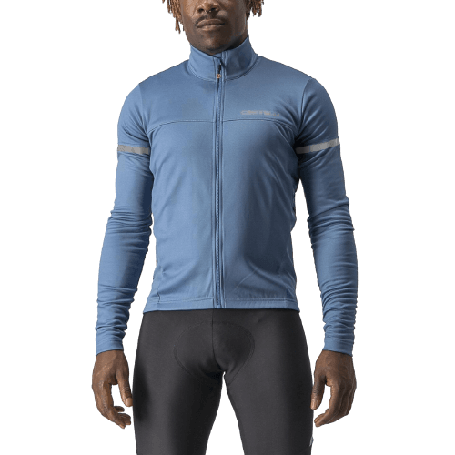 Castelli Fondo 2 Mens Cycling Jersey (Steel Blue/Blue Reflex) - BUMSONTHESADDLE