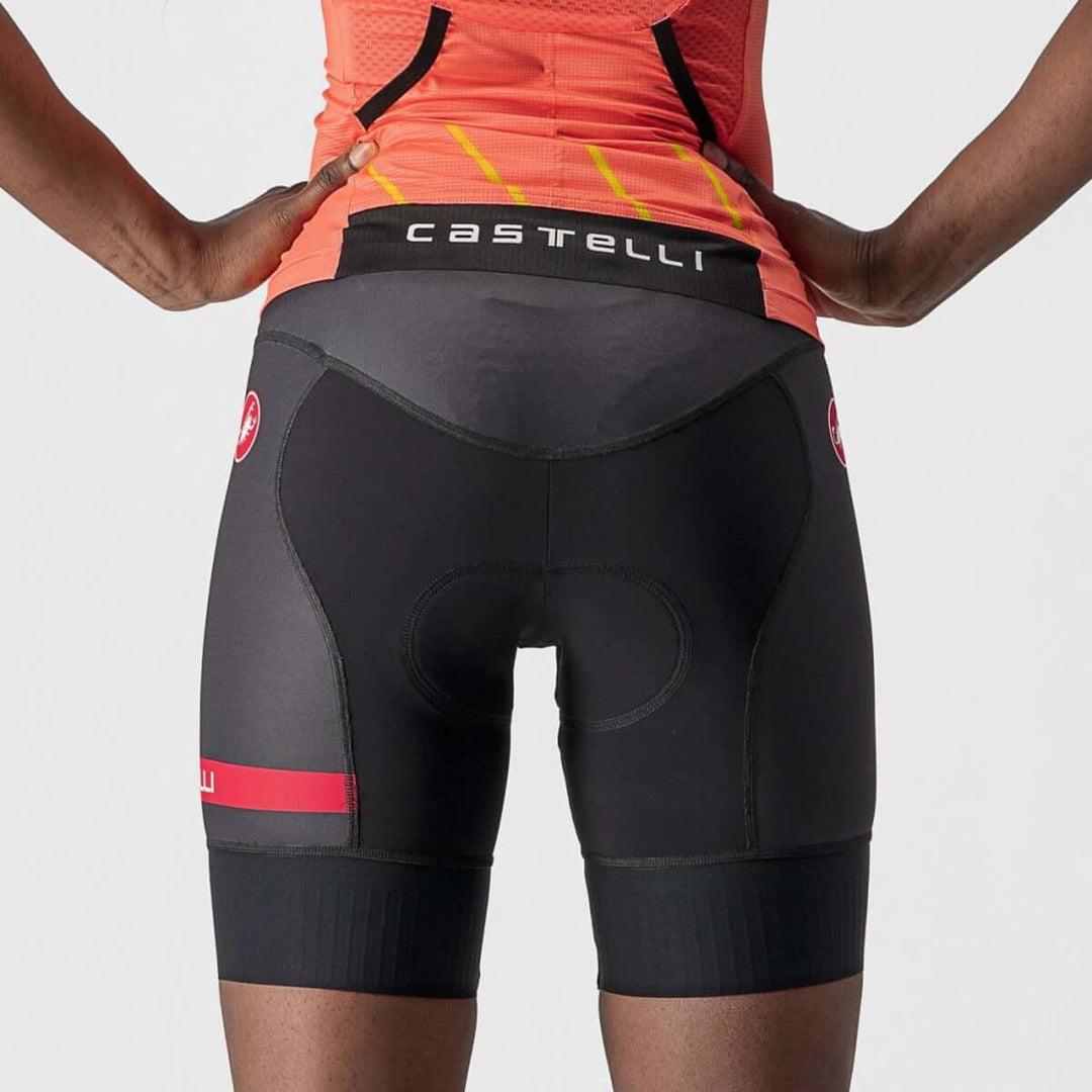 Castelli Free 2 Womens Triathlon Shorts (Black) - BUMSONTHESADDLE