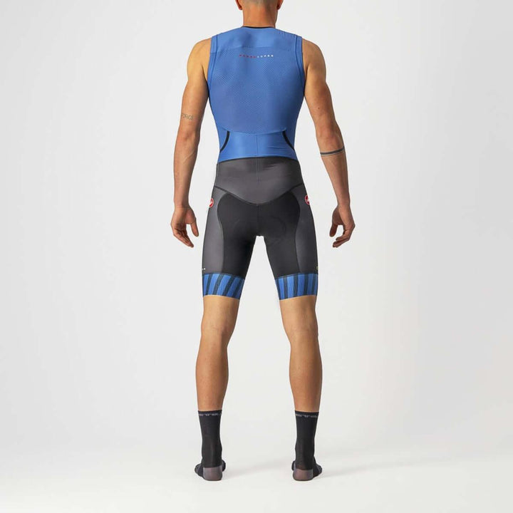 Castelli Free Sanremo 2 Mens Cycling Triathlon Suit (Cobalt Blue/Electric Lime) - BUMSONTHESADDLE