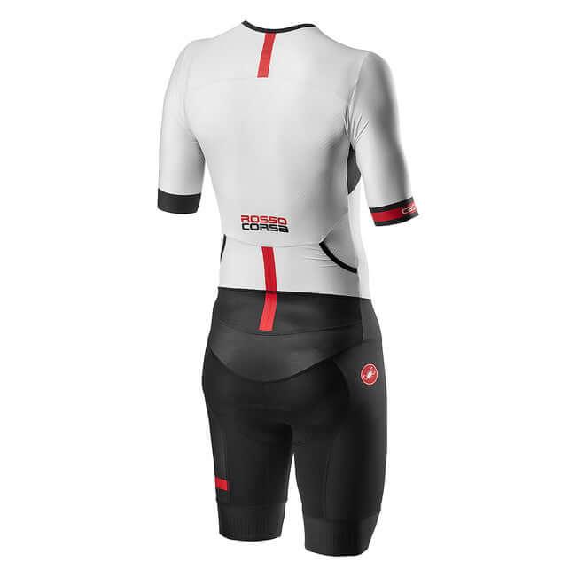 Castelli Free Sanremo 2 SS Tri-Suit (White/Black) - BUMSONTHESADDLE