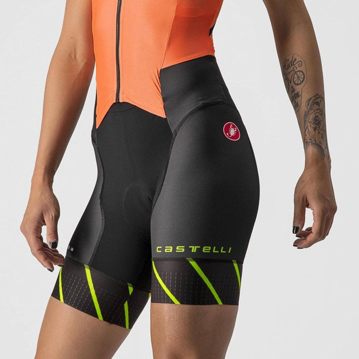 Castelli Free Sanremo Womens Cycling Triathlon Suit (Coral Flash) - BUMSONTHESADDLE