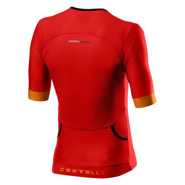 Castelli Free Speed 2 Race Tri-Top (Red/Fiery Red) - BUMSONTHESADDLE
