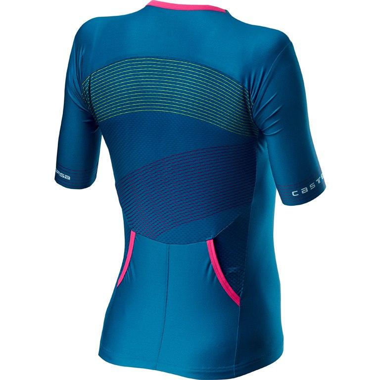 Castelli Free Speed 2 Women’s Race Top (Multicolour Marine Blue) - BUMSONTHESADDLE