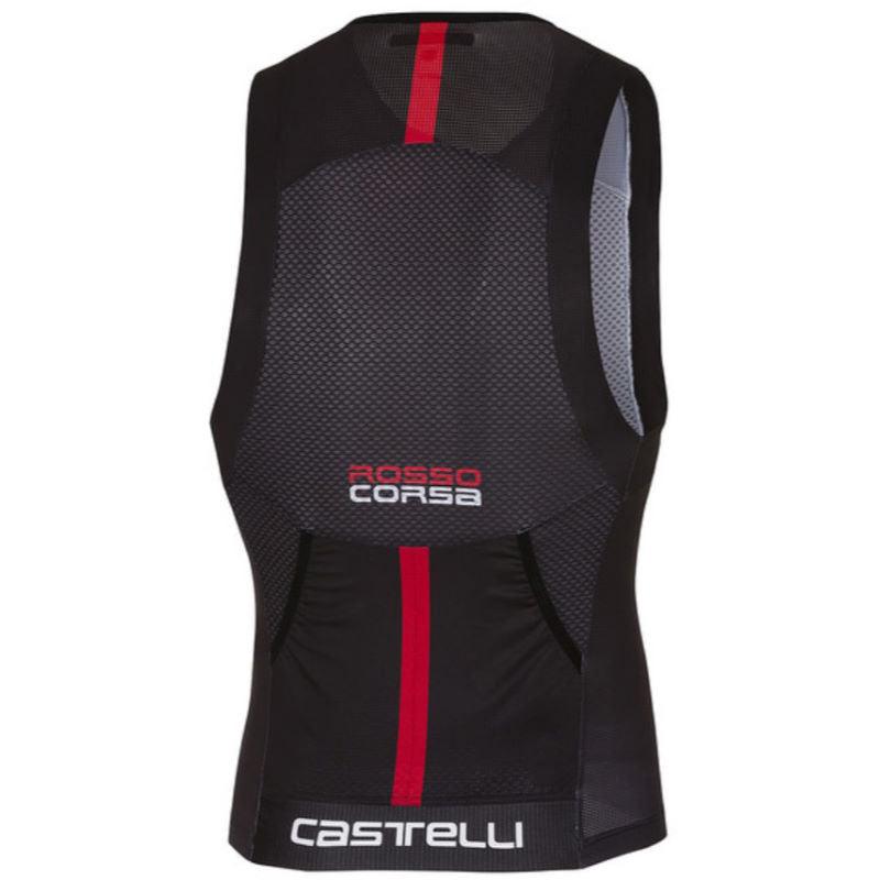 Castelli Free Tri Top (Black/Red) - BUMSONTHESADDLE