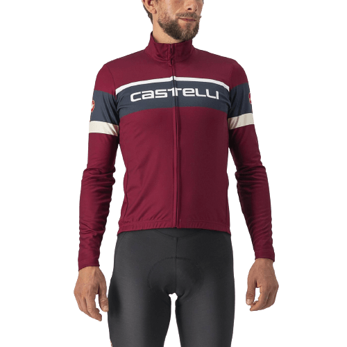 Castelli Passista Mens Cycling Jersey (Bordeaux/Savile Blue-Chalk) - BUMSONTHESADDLE