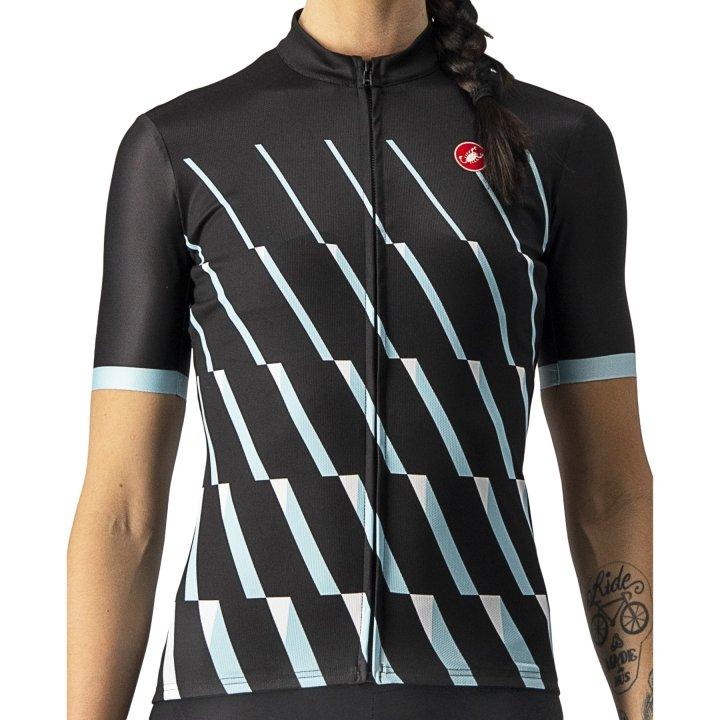 Castelli Pendio Womens Cycling Jersey (Light Black/Sky Light White) - BUMSONTHESADDLE